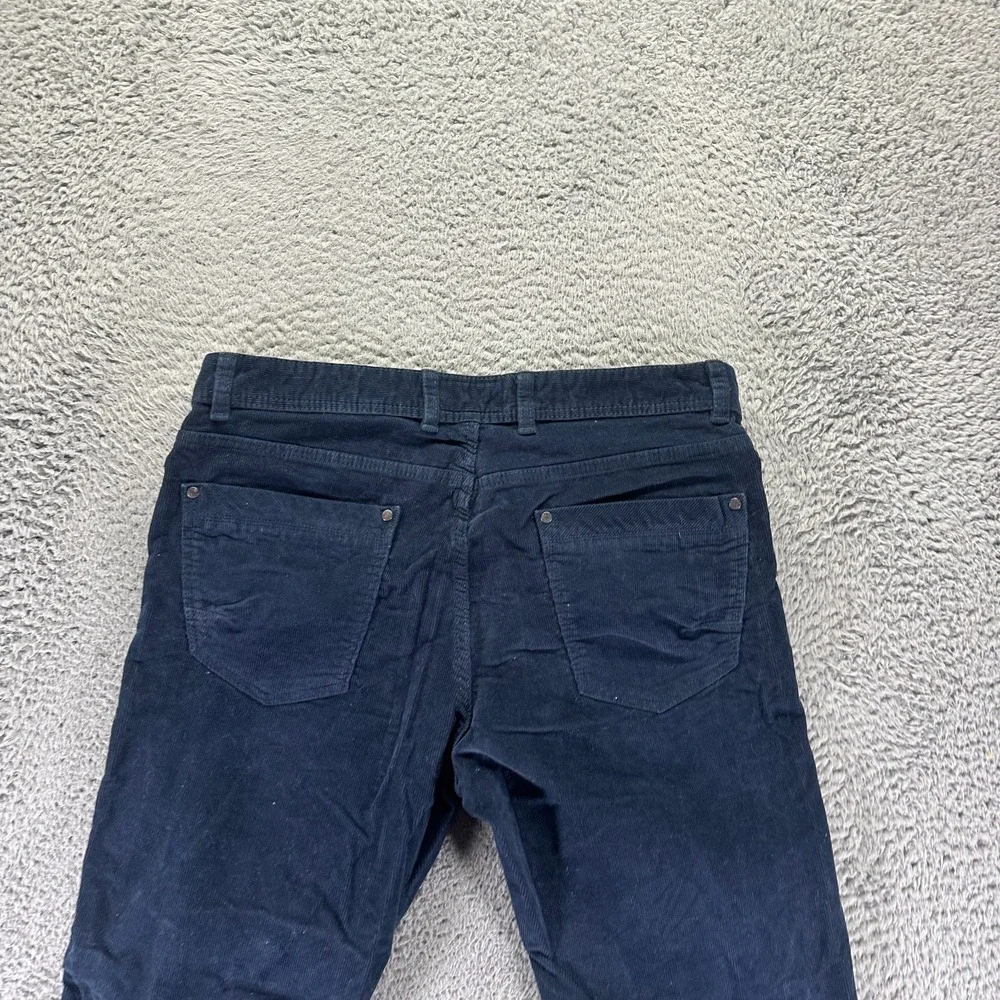 Copper & Oak Pant Mens 34x30 Blue Cotton Corduroy Chino‎ Straight Preppy Career